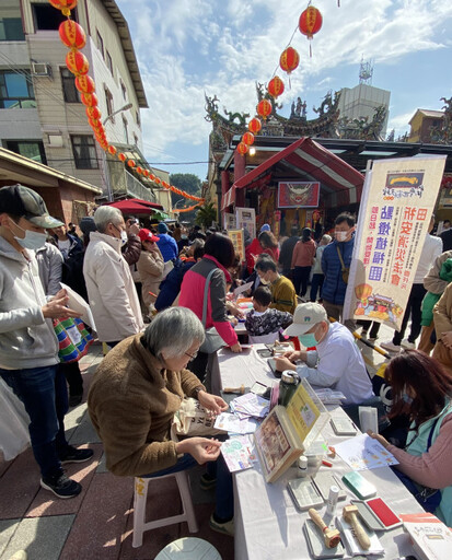 新春好運到，臺南郵局過年期間於天壇推出福祝個人化郵票