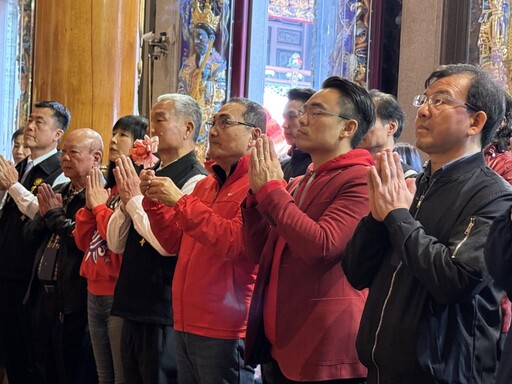 初四接財神！侯友宜八里林口參拜祈福