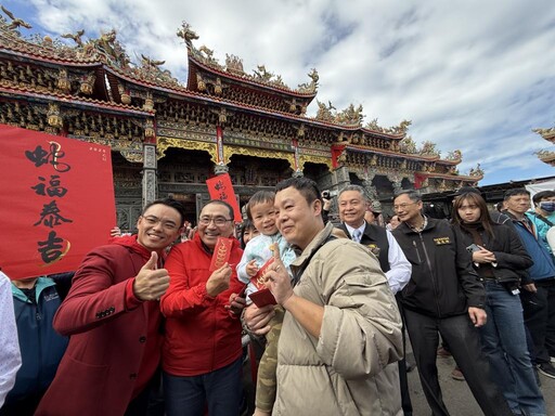 初四接財神！侯友宜八里林口參拜祈福