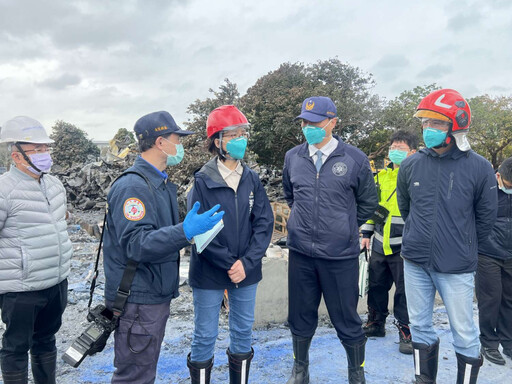 竹市香山工廠火警市府迅速應變 秘書長視察災後復原督促強化安全管理