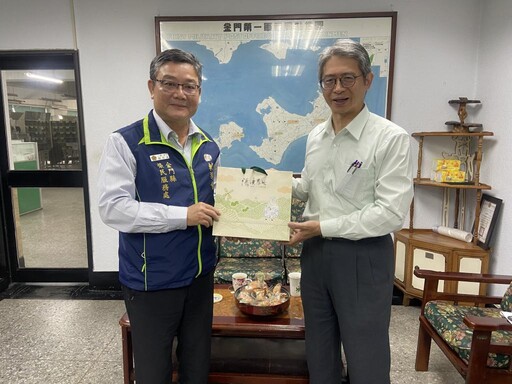 金門榮服處拜會山外郵局 攜手防範詐騙齊服務照顧榮民
