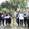 台南市北區「大和公園特色遊戲場」啟用 黃偉哲與小朋友開箱體驗「喜鵲造型溜滑梯」