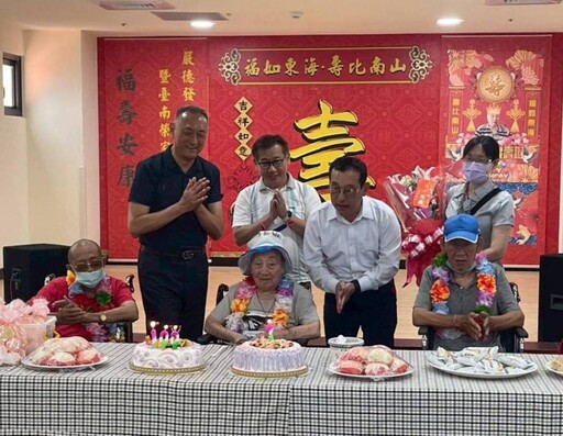 百歲郭景林爺爺紀壽 臺南榮家溫馨歡喜慶生