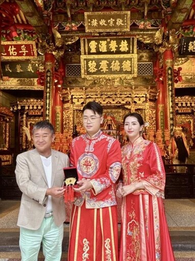 桃園大廟景福宮首辦婚禮締歷史新頁 神明見證庇佑首對喜結良緣新人