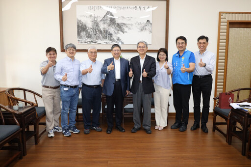 二河分署長楊人傑拜會竹縣長楊文科 聯手合作提升竹縣整體防汛能量