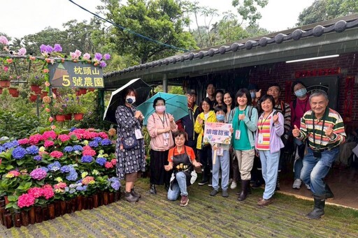 「花現台七」繡球金針花盛開 「桃園好農」代言人嘎琳力推農遊趣！