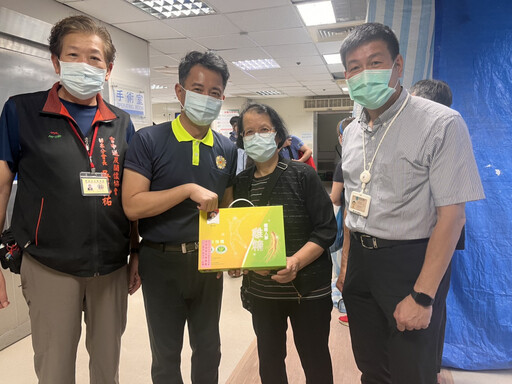 苗栗榮服處陳立中端節前慰問住院榮民