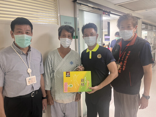 苗栗榮服處陳立中端節前慰問住院榮民