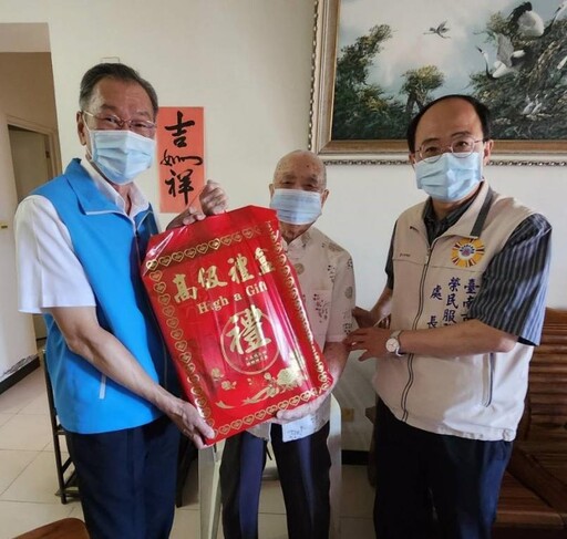 臺南榮服處感謝遺愛人間故榮民袁福士先生捐出畢生積蓄照顧袍澤
