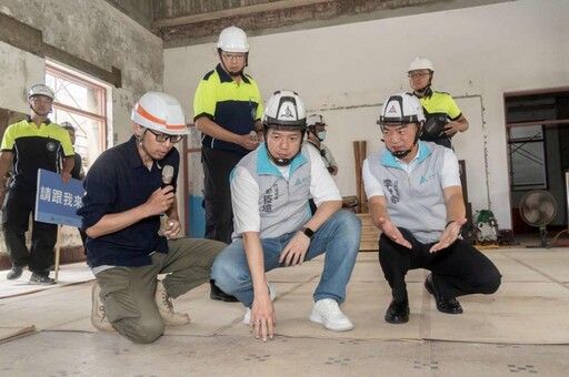 古蹟保存x防災教育 竹市代理市長視察市定古蹟消防博物館修復工程
