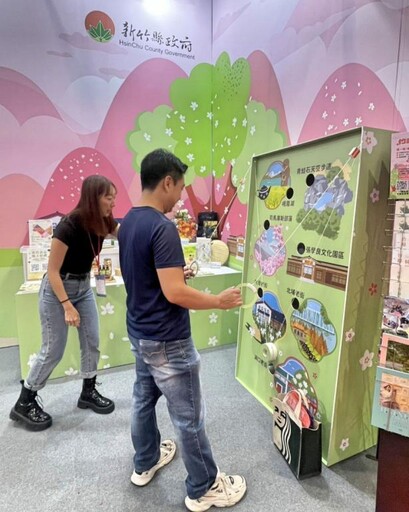 巨型桐花現身2025台北旅展 「竹縣好好玩」邀您吃喝玩樂搶限量
