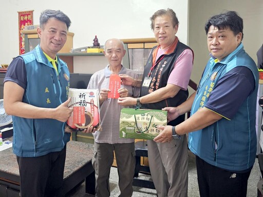 苗栗榮服處端節前鏈結資源慰訪年長榮民眷
