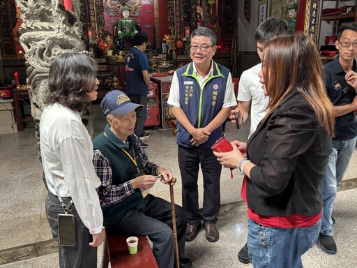95歲古寧頭戰役老兵彭生喜返金祭拜殉國英靈 金門榮服處陪同圓滿追思
