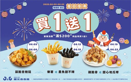 繼光香香雞「樂薯」強勢回歸 再推《夏日祭典》買一送一