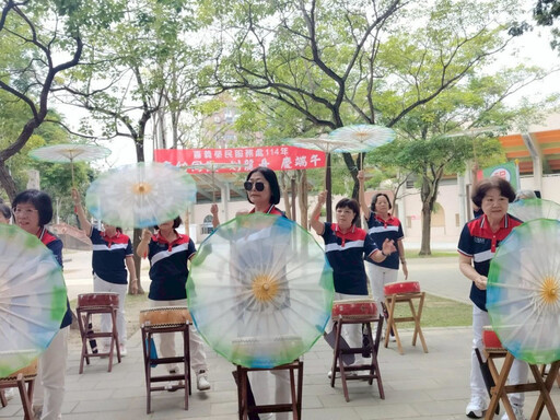 白河榮家慶端午 住民嘉義公園划龍舟