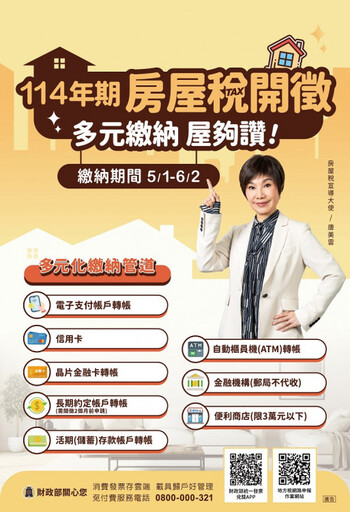 房屋稅繳納延至6/2 稅單遺失可補發