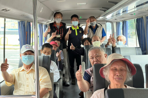 苗栗榮服處結合榮欣志工退軍社團就醫專車溫馨服務榮民眷