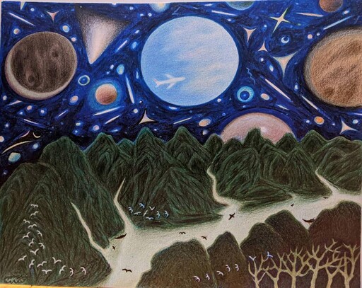 看宇宙星辰美麗 鍾復榮「星空」個展竹美館璞玉發光亮晶晶登場