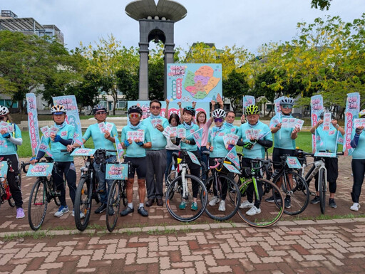 「妃妃鐵馬隊」完成台南37區民主集氣 宣布挺進全國罷免藍委選區應援