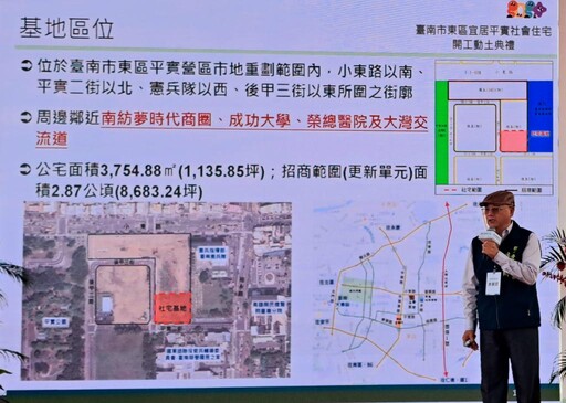 臺南推動居住正義 東區宜居平實238戶社宅動土