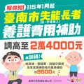 南市布建普及長照服務 黃偉哲宣布調升低收及中低失能養護費補助