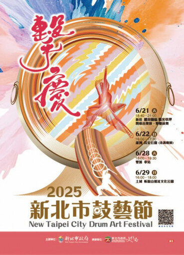 2025新北市鼓藝節「擊慶」不同凡響! 6/21~6/29雙周末四巡演正式開跑