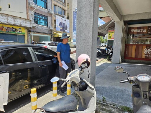 土地鑑界測量不幸遭水泥車擦撞 竹東地政人員堅守崗位完成現場作業