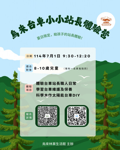 暑假首站到烏來搭台車、當站長、玩科學 烏來台車小小站長體驗營開跑！