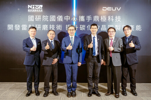 國研院國儀中心x鼎極科技 開發雷射研磨技術提升碳化矽晶圓製程產能