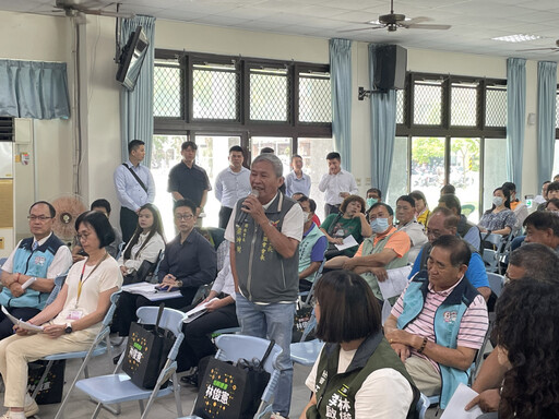 立委林俊憲召開空軍噪音補助說明會,各里最高可申請30萬元活動補助