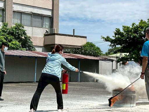 白河榮家辦地震防災暨上半年災害防救演練