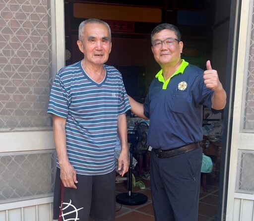金門榮服處感謝慶福基金會贈涼感衣 讓榮民清涼一夏