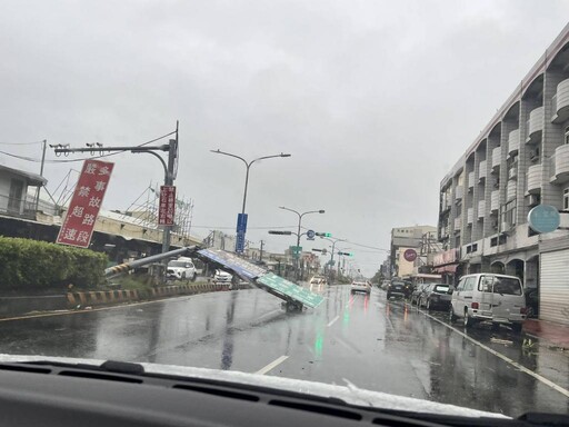 丹娜絲颱肆虐臺南！7/7逾17萬9千戶停電 台電新營區處：全員出動搶修中