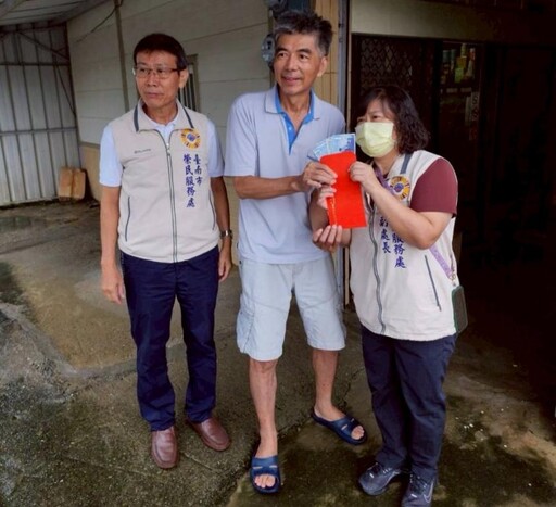 丹娜絲颱肆虐過境！臺南榮服處關懷慰問受災榮民眷