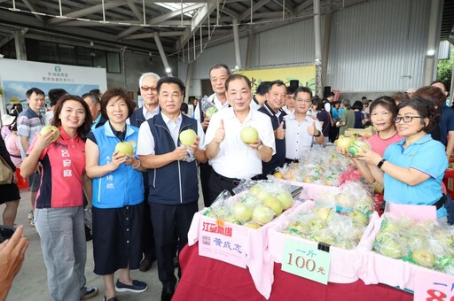 竹縣優良農產分享全國民眾 新埔水梨節登場甜蜜買氣強強滾