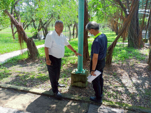 輔導會吳志揚視導佳里榮家 關懷風災復原情形