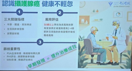 奇美醫「爸託你了 健康趁腺在」暖心衛教開跑!傳遞溫馨情感