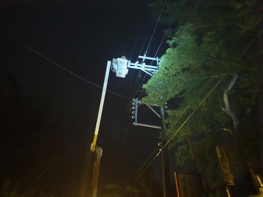 台電台南區處復電已達95.6％！力拼今晚全數復電