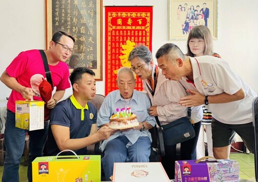 百歲榮民王爺爺紀壽 苗栗榮服處溫馨慶生
