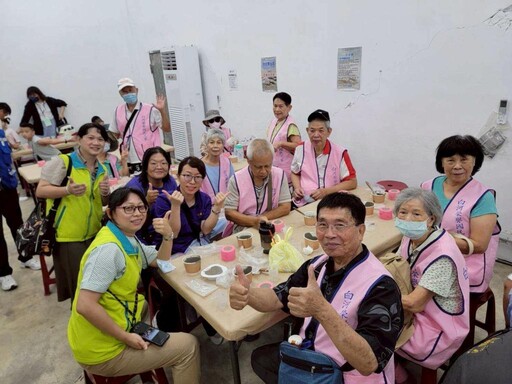 白河榮家住民玩體現水泥DIY 長輩開心出遊趣