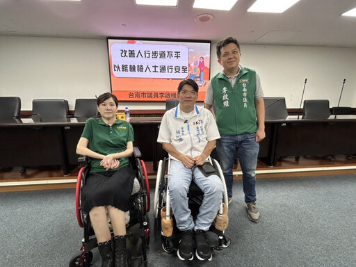 市議員李啟維質疑台南:有錢開罰單 無力修步道?
