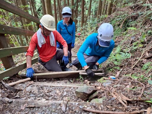 與山同行 林業署新竹分署辦「手作步道志工培訓」提升工作職能