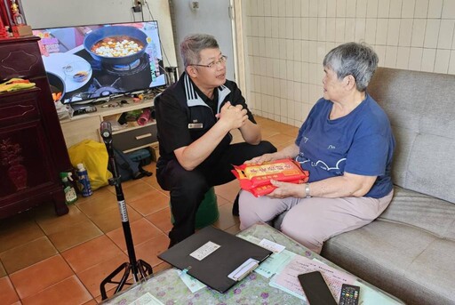 澎湖榮服處感謝榮民張景棠 中秋捐贈愛心米溫暖榮民心