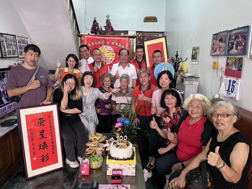 百歲榮民唐文榮爺爺紀壽 屏東榮服處溫馨慶生