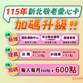 新北敬老愛心卡再進化！115年7月起加碼至600點 擴大適用更多場域