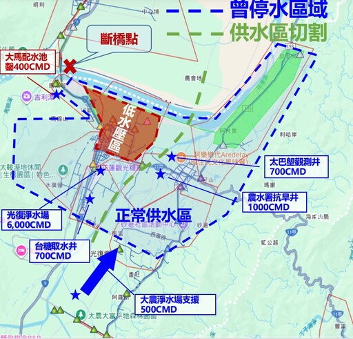 光復鄉大平村水壓偏低 台水增鑿水井改善