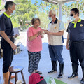 輔導會陳進廣慰問馬太鞍溪堰塞湖受災榮民眷