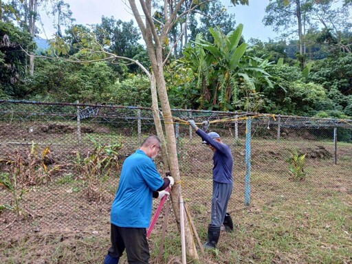 白河榮家因應鳳凰颱防颱整備 維護家區住民安全