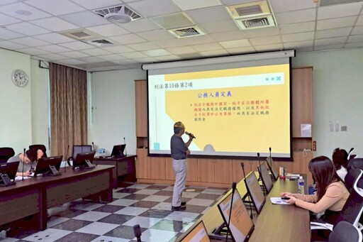 推動廉能風氣x強化法治觀念 竹市稅務局新進人員教育訓練結合法令宣導