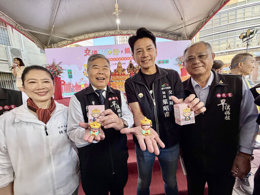 媽祖行動光明燈「亮」相！中市交通局攜手樂成宮守護行人夜間安全